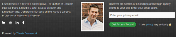 Lewis Howes - email sign-up Lewis Howes - email sign-up