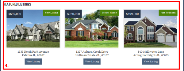 Display featured listings with AgentPress