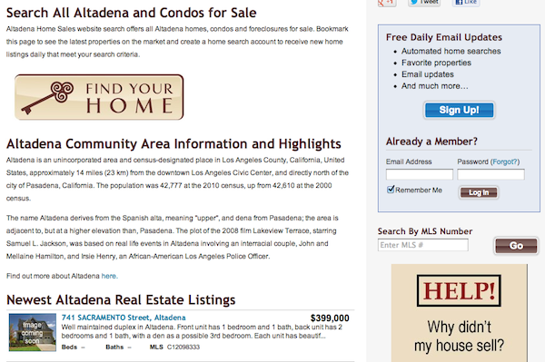 Altadena Real Estate