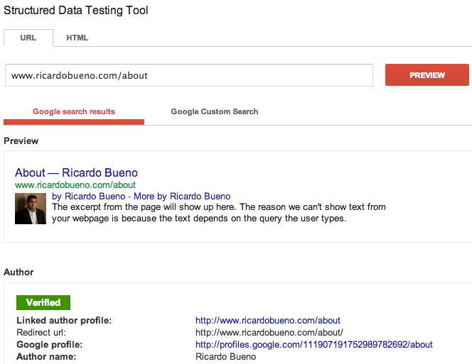 Rich Snippets Testing Tool