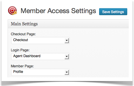 Member Access Settings