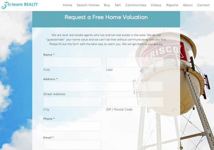 Free Home Valuation Frisco, TX